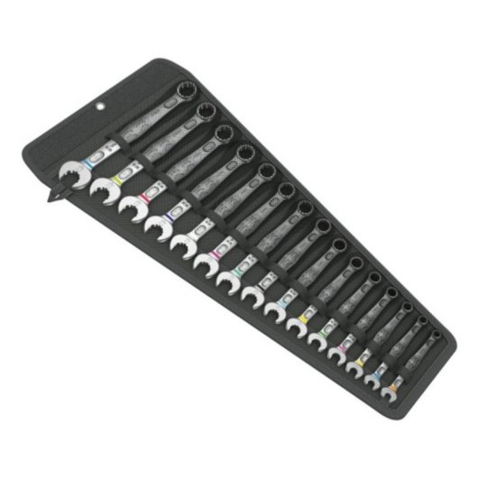 Llave combinada Wera con tamaños 5.5-19 mm y 15 piezas