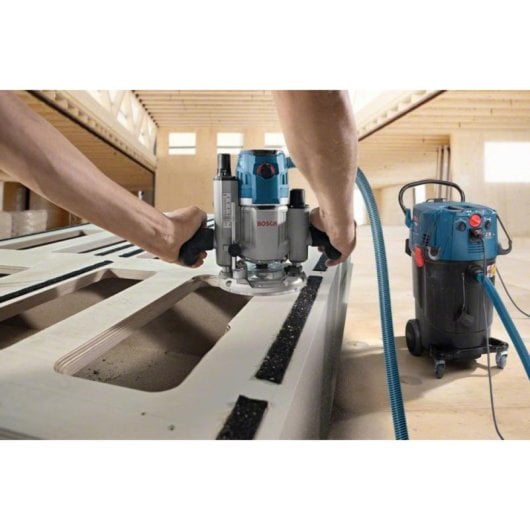 Aspirateur Industriel Bosch 0 601 9C3 300 1380W 55L Sans Sac Noir Bleu
