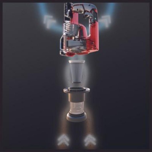 Aspiradora sin Bolsa Einhell TE-SV 18 Li-Solo 1050W Batería Cepillo LED Negro Rojo