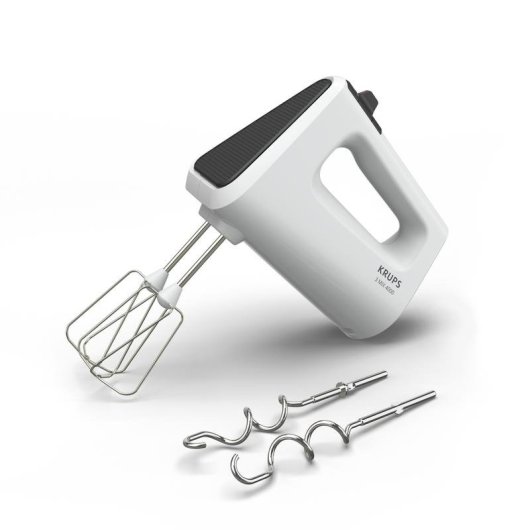 Handmixer Krups GN4001 450W Weiss 5 Stufen Turbo Ergonomisch