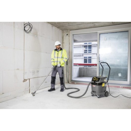 Bidone Aspiratutto senza Sacco Kärcher NT 40/1 Tact Te 1380W 40L Nero Grigio Giallo