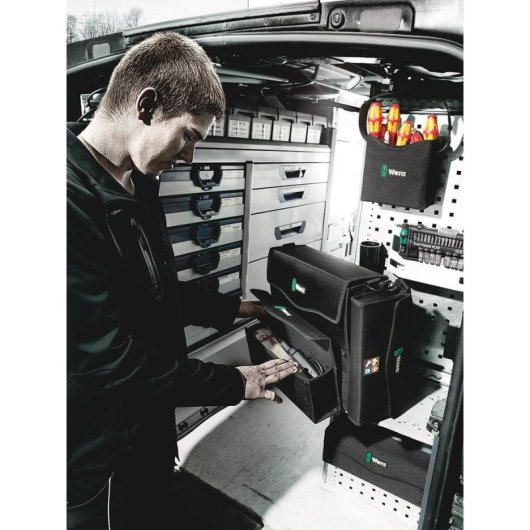 Boîte à outils Wera 2go 3 Noir 325 x 80 x 130 mm poignée