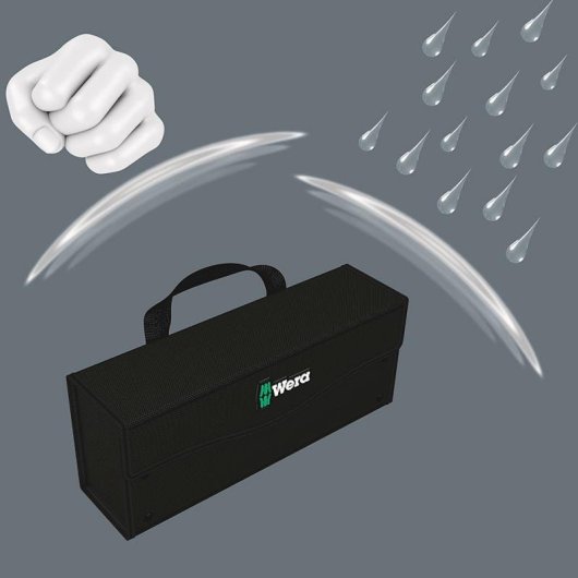 Boîte à outils Wera 2go 3 Noir 325 x 80 x 130 mm poignée