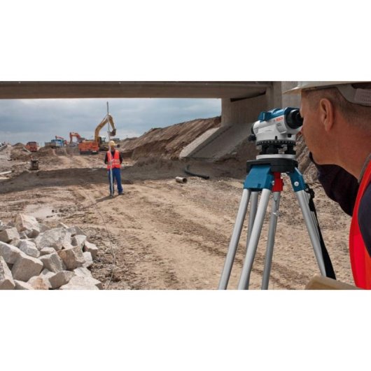 Nivel óptico Bosch GOL 32 G, 120 m, Azul Gris