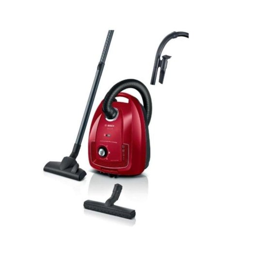 Aspirapolvere con Sacco Bosch Serie 4 BGD38RD1H 600W 4L Microfiltrazione Rosso