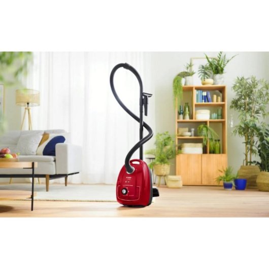 Aspirapolvere con Sacco Bosch Serie 4 BGD38RD1H 600W Microfiltrazione 4L Rosso