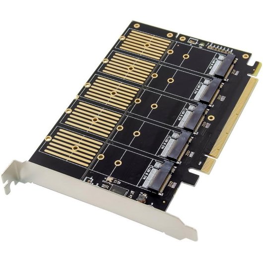 Carte Réseau InLine 76619G PCIe M.2 SATA 6 Gbit/s 5 ports NCQ