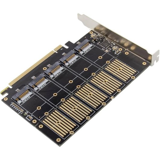 Carte Réseau InLine 76619G PCIe M.2 SATA 6 Gbit/s 5 ports NCQ