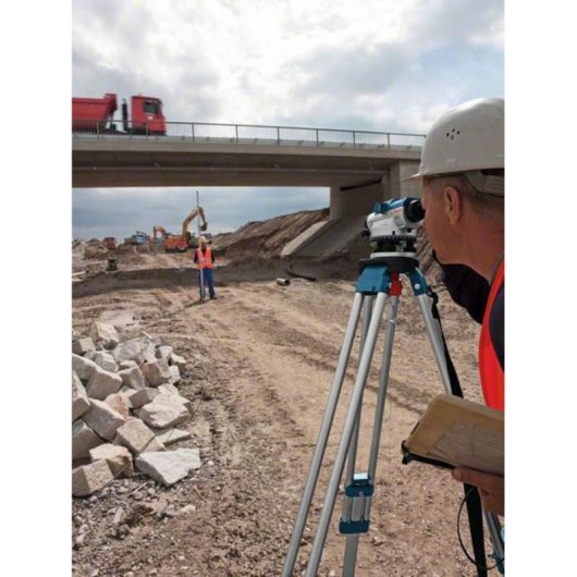 Nível óptico Bosch GOL 32 G 120 m Precisão 1 mm/m Azul Cinza