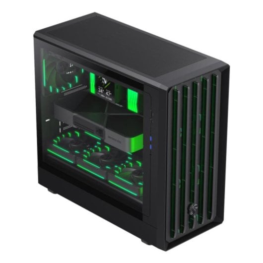 Boitier GameMax CLAW 460 BK Noir ATX Midi Tower RGB Verre Trempe