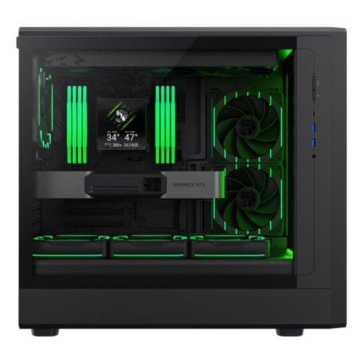 Boitier GameMax CLAW 460 BK Noir ATX Midi Tower RGB Verre Trempe