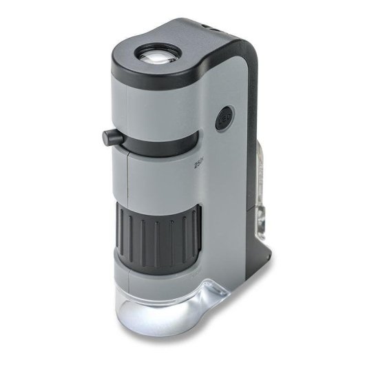 Microscope Carson MICROFLIP 250x Noir Acier Inoxydable Portable
