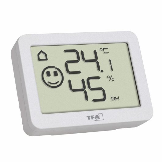Thermomètre TFA Dostmann 30.5055.02 Digital Hygromètre Intérieur Blanc