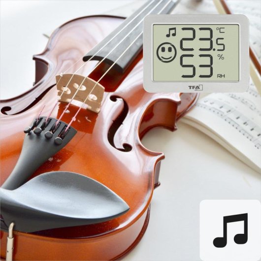 Thermomètre TFA Dostmann 30.5055.02 Digital Hygromètre Intérieur Blanc