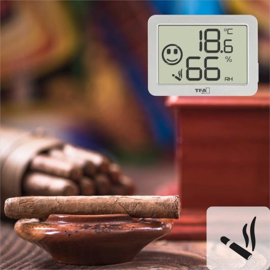 Thermomètre TFA Dostmann 30.5055.02 Digital Hygromètre Intérieur Blanc