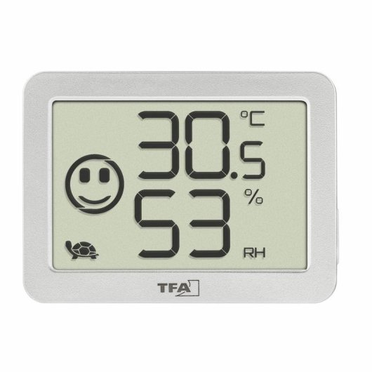 Thermomètre TFA Dostmann 30.5055.02 Digital Hygromètre Intérieur Blanc