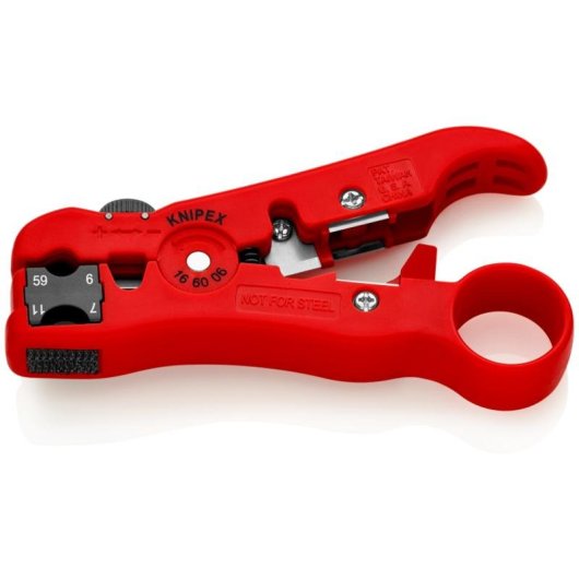 Pelacavi Knipex 16 60 06 SB Rosso 125 mm Isolamento Protettivo