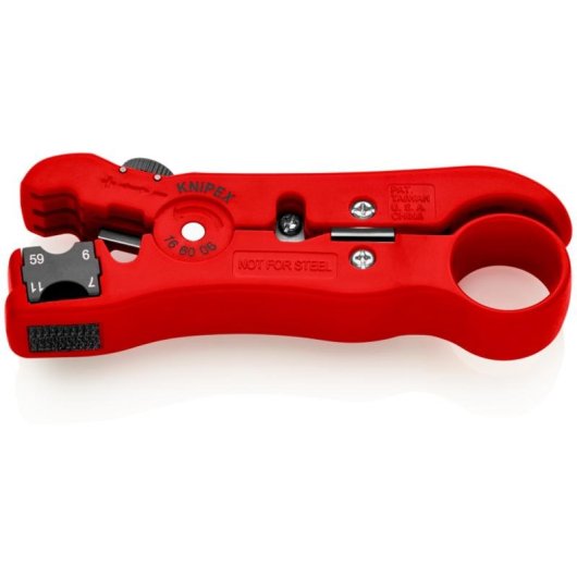 Pelacavi Knipex 16 60 06 SB Rosso 125 mm Isolamento Protettivo