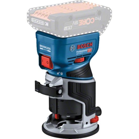 Fresadora Bosch GKF 18V-8 30000 RPM Negro/Azul