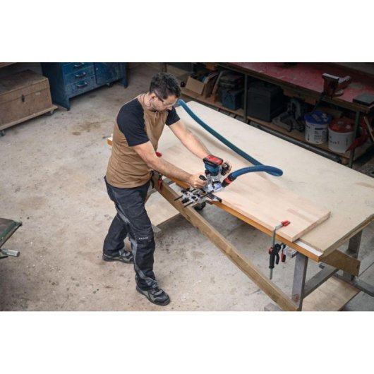 Fresadora Bosch GKF 18V-8 30000 RPM Negro/Azul