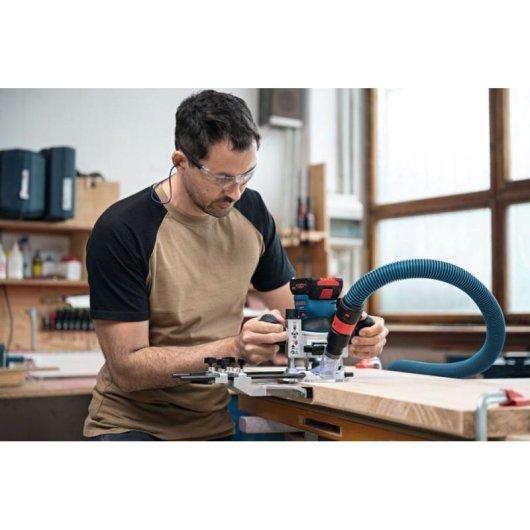 Fresadora Bosch GKF 18V-8 30000 RPM Negro/Azul