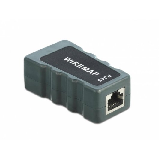 Testador de cabo Delock RJ45 PoE DC LCD portátil