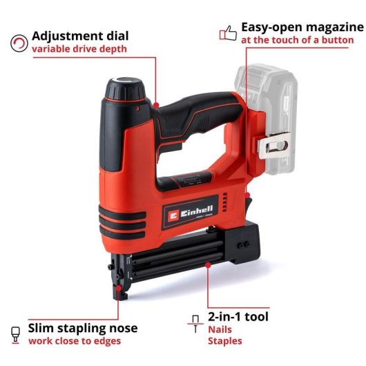 Chiodatrice Einhell TE-CN 18 Li Solo 18V batteria rimovibile