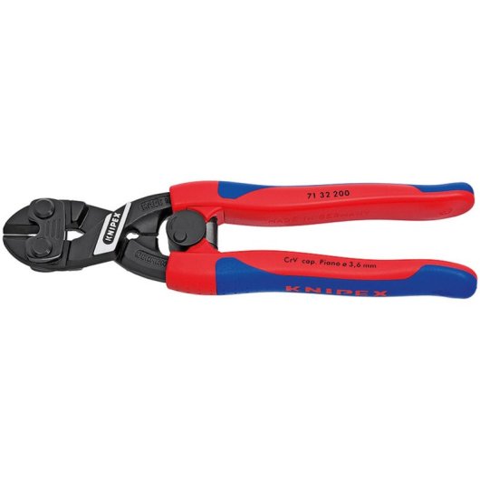 Pince coupe-boulons Knipex CoBolt Compact tête brunie 200 mm
