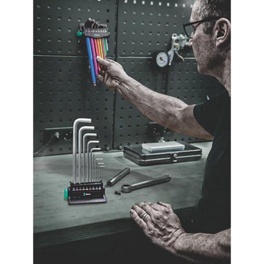 Chiave esagonale Wera 05133165001 metrica 9 pezzi 1,5-10 mm