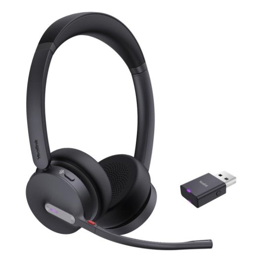 Auriculaires Yealink WH64 Hybrid Dual Teams sans fil Bluetooth Bureau Microphone Noir