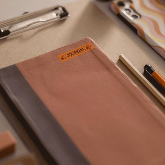 Band Brother BTAG-T31 Schwarz auf Orange 12 mm 4 m