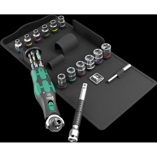 Set di bussole Wera 05004284001 1/4 pollice metrico 12 teste