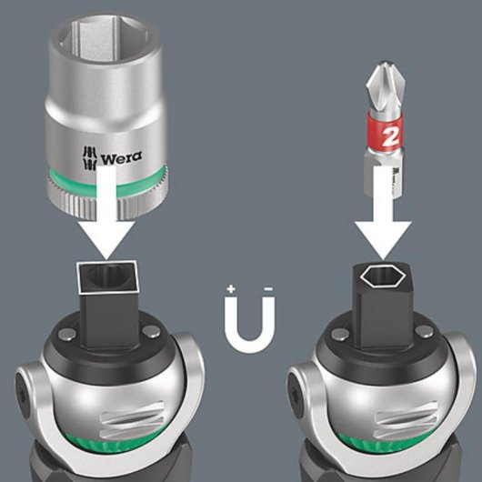 Set di bussole Wera 05004284001 1/4 pollice metrico 12 teste