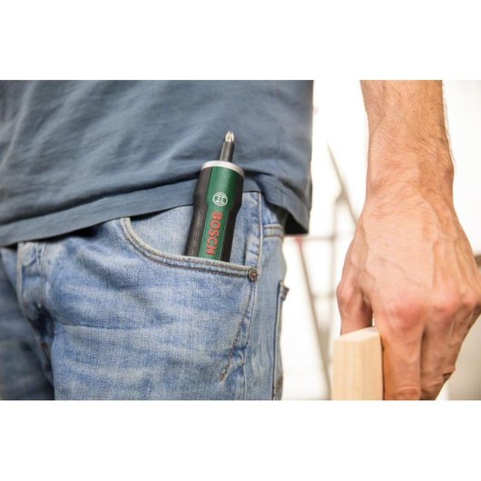 Aparafusadora Bosch PushDrive Verde 5 Nm Bateria 3,6 V