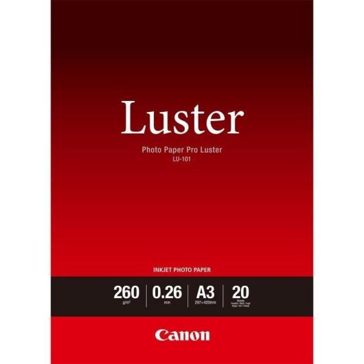 Papier Photo Canon Satin A3 260 g/m² 20 Feuilles