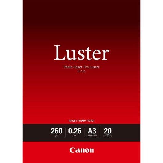 Papier Photo Canon Satin A3 260 g/m² 20 Feuilles
