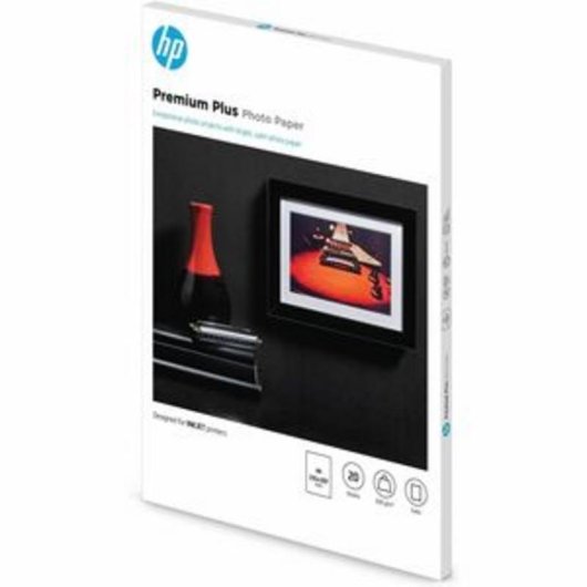 Papel fotográfico HP Premium Plus satinado 300 g/m2 A4 20 hojas