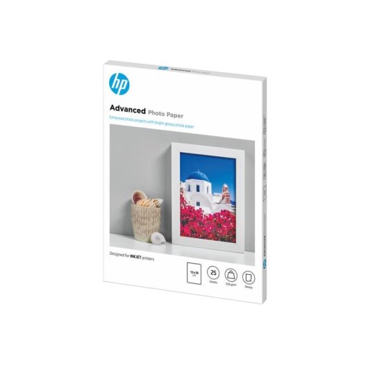 Fotopapier HP Advanced glänzend 250 g/m2 13 x 18 cm 25 Blatt