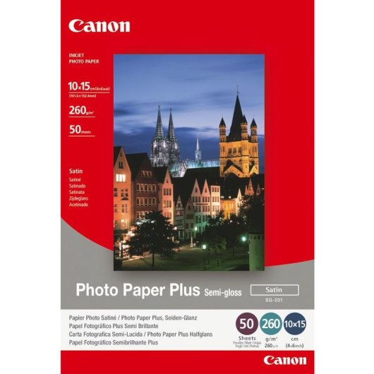 Papier photo Canon 1686B015 260 g/m² 10x15 50 feuilles