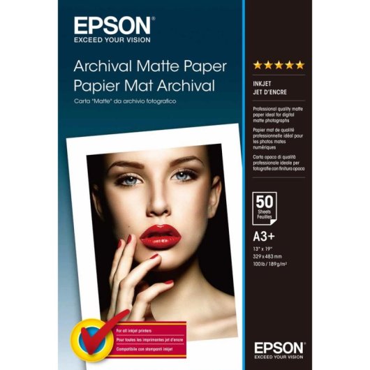 Papier Epson Archival Matte A3 Plus 189 g m2 50 feuilles