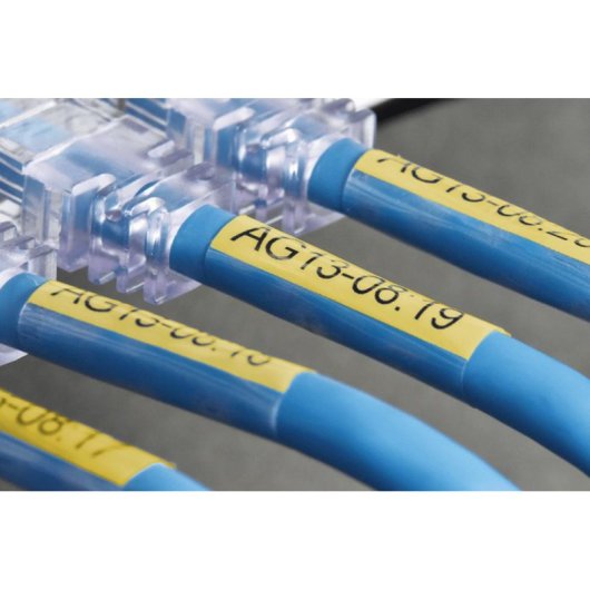 Cinta Brother TZE-SL661 Negro sobre Amarillo 3.6 cm x 8 m