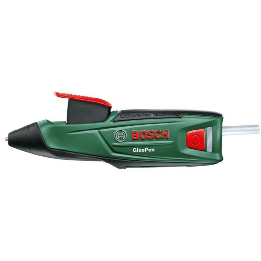 Bolígrafo de Pegamento Bosch GluePen Negro/Verde/Rojo para Materiales Diversos