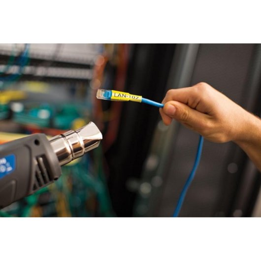 Cinta Brother HSe-661E Amarillo 69 mm para impresoras de etiquetas