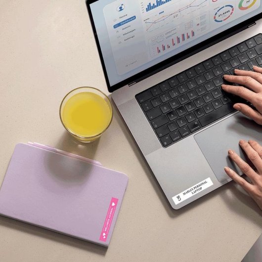 Ruban d'étiquetage Brother BTAG-231 Noir sur blanc 12 mm 4 m