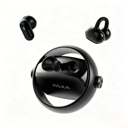 Auricolari Paxa CTBuds wireless Bluetooth 2 in 1 Clip/In-Ear IPX5 Nero