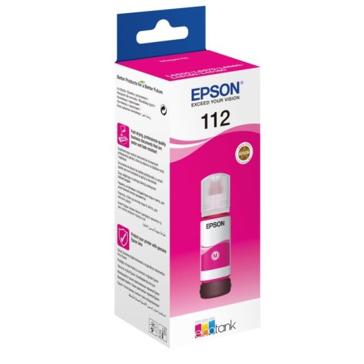 Recambio de tinta Epson EcoTank 112 Original Pigmento magenta 6000 páginas 70 ml