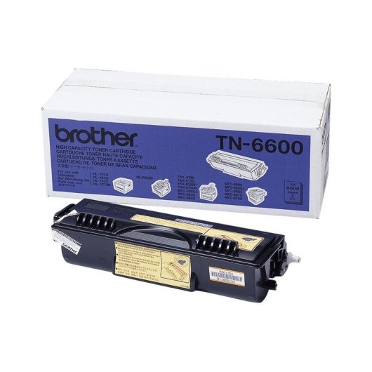 Cartucho de Tóner Brother TN-6600 Negro 6000 Páginas