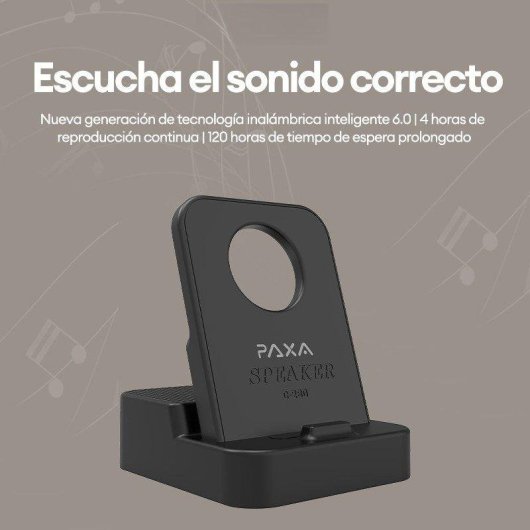 Soporte Paxa para Altavoz con llamadas y alcance inalámbrico superior a 10 m