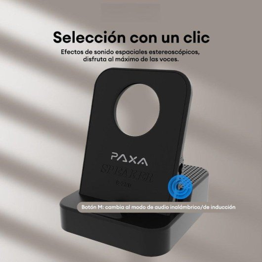 Soporte Paxa para Altavoz con llamadas y alcance inalámbrico superior a 10 m