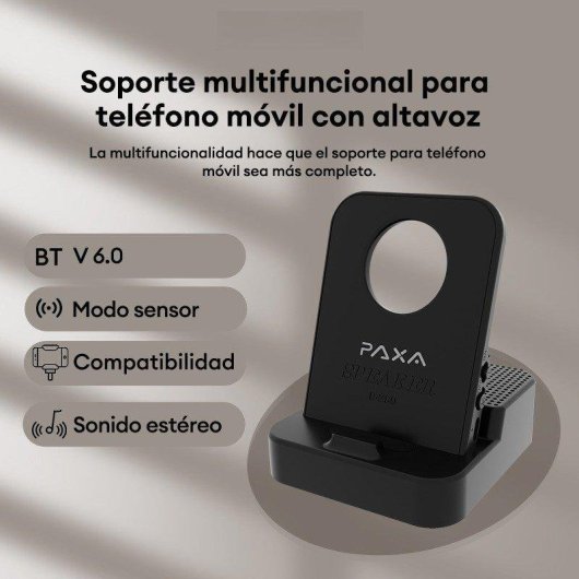 Soporte Paxa para Altavoz con llamadas y alcance inalámbrico superior a 10 m